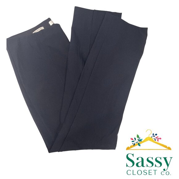 Vince Navy Pants L – High Rise, Straight Leg, Elevated Basic, EUC - Picture 1 of 6